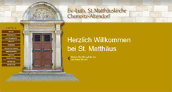 Desktop Screenshot of matthaeus.kirche-c.de