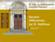 Tablet Screenshot of matthaeus.kirche-c.de
